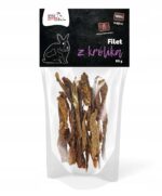 syta micha. suszone filety z królika dla psa 80g