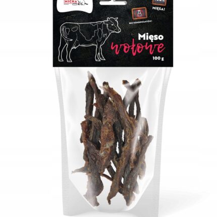 syta micha. suszone mięso wołowe dla psa 100g