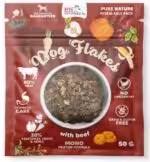 syta micha.  dog flakes suszona karma dla psa wołowina 50g