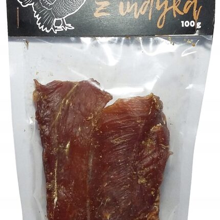 syta micha. suszone filety z indyka dla psa 100g