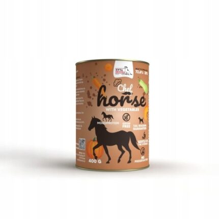 syta micha. mokra karma dla psa koń z warzywami 400g