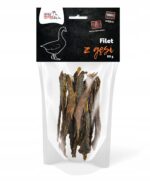 syta micha. suszone filety z gęsi dla psa 80g