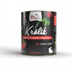 syta micha. karma mokra dla psa królik z brukwią, truskawką i rozmarynem 800g