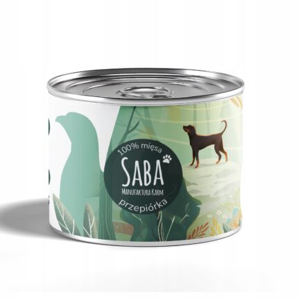 saba. karma mokra przepiórka 100% mięsa 200 g