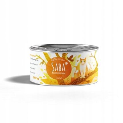 saba. karma mokra dla kota indyk 88 % mięsa 300 g