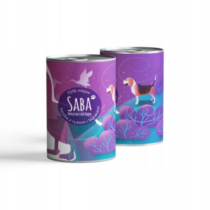 saba. karma mokra kaczka z buraczkami 850 g