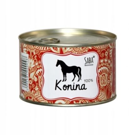 saba. karma mokra konina 100% mięsa 410 g