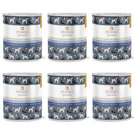 perro. karma mokra gourmet koza z batatami dla psów dorosłych 800g