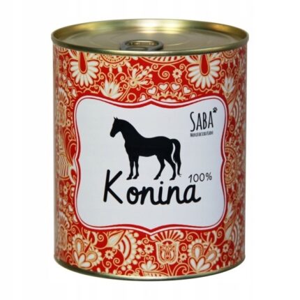 saba. karma mokra monoproteinowa konina 100% mięsa 850 g