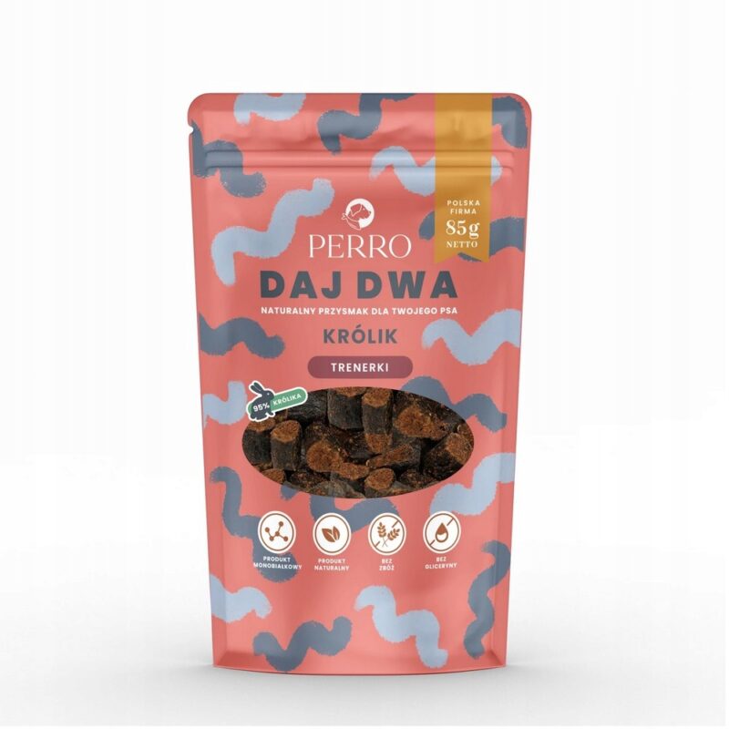 perro. daj dwa - suszone trenerki krolik 85g