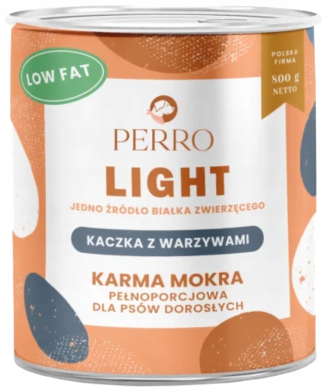 perro. karma mokra light kaczka z warzywami 800g perro. karma mokra light kaczka z warzywami 800g