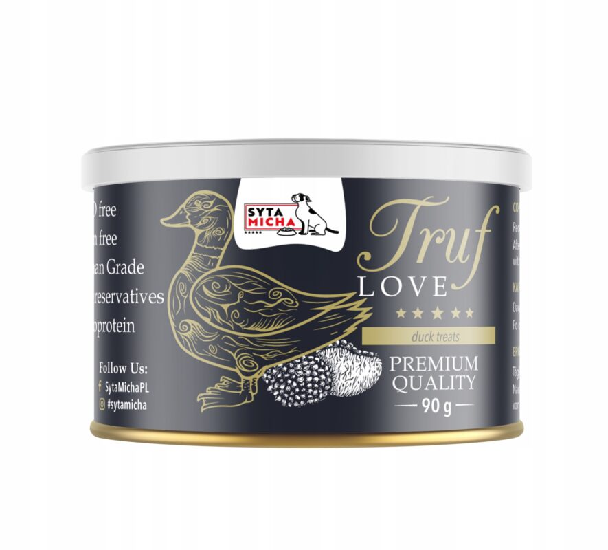 syta micha. truflove smaczki dla psa z kaczką 90g