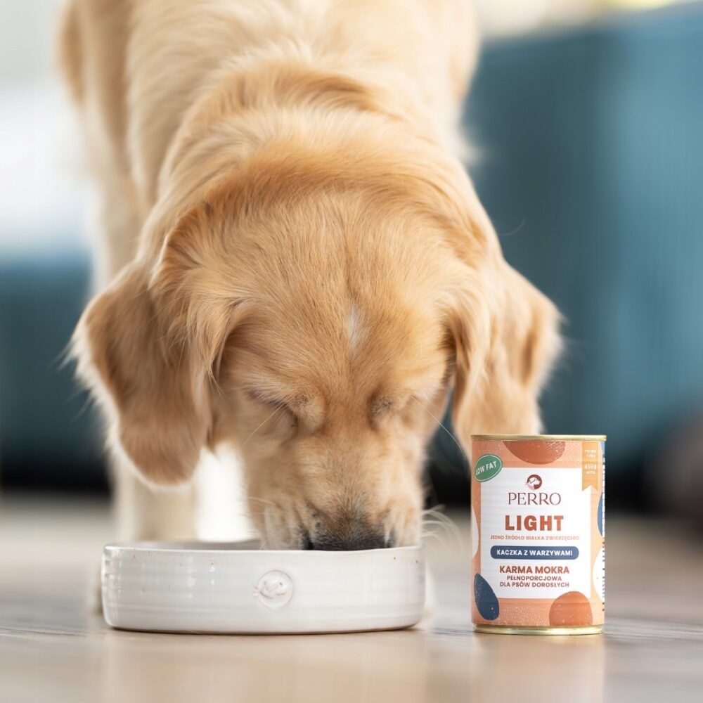 perro. mokra karma dla psa light kaczka z warzywami 400g