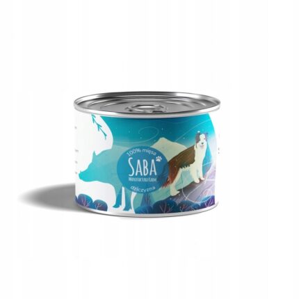 saba. karma mokra monoproteinowa dziczyzna 100% mięsa 410 g
