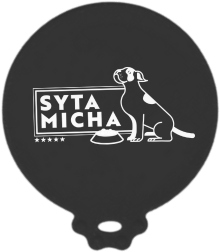 syta micha. silikonowa pokrywka na puszkę z karmą kolor czerwony lub czarny