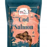 syta micha.  fish & seafood przysmaki dorsz z łososiem dla psa 80g