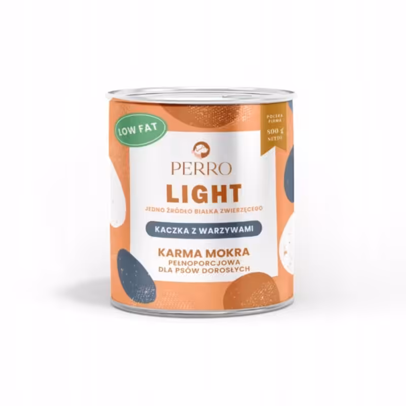 perro. karma mokra light kaczka z warzywami 800g
