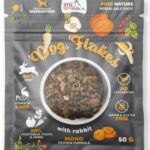 syta micha. dog flakes suszona karma dla psa królik 50g