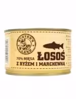 saba. karma mokra Łosoś 70% mięsa z ryżem i marchewką 410 g