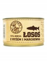 saba. karma mokra Łosoś 70% mięsa z ryżem i marchewką 410 g