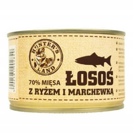 saba. karma mokra Łosoś 70% mięsa z ryżem i marchewką 410 g