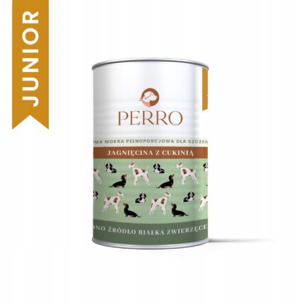 perro. karma mokra junior jagnięcina z cukinią monobiałkowa 400g