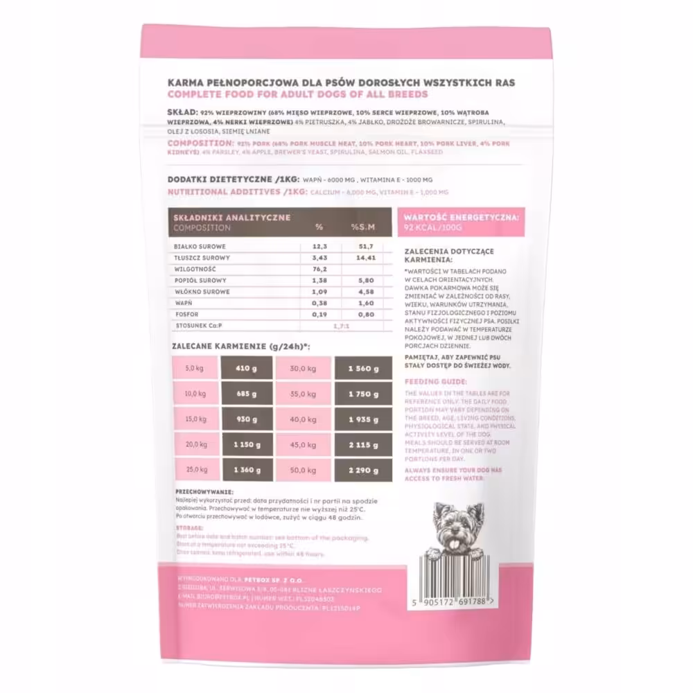 farma. saszetka premium light wieprzowina 500g