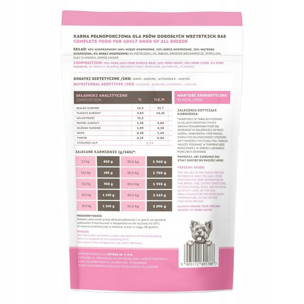 farma. saszetka premium light wieprzowina 500g