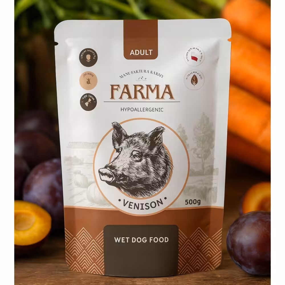 farma. saszetka premium dziczyzna 500g