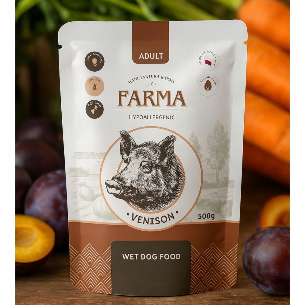 farma. saszetka premium dziczyzna 500g