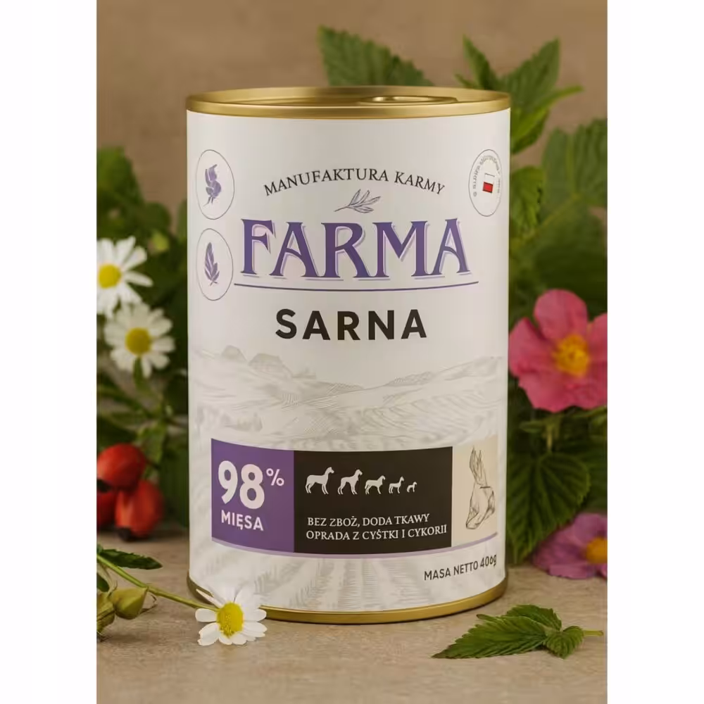 farma. karma mokra dla psa  select sarna 400g