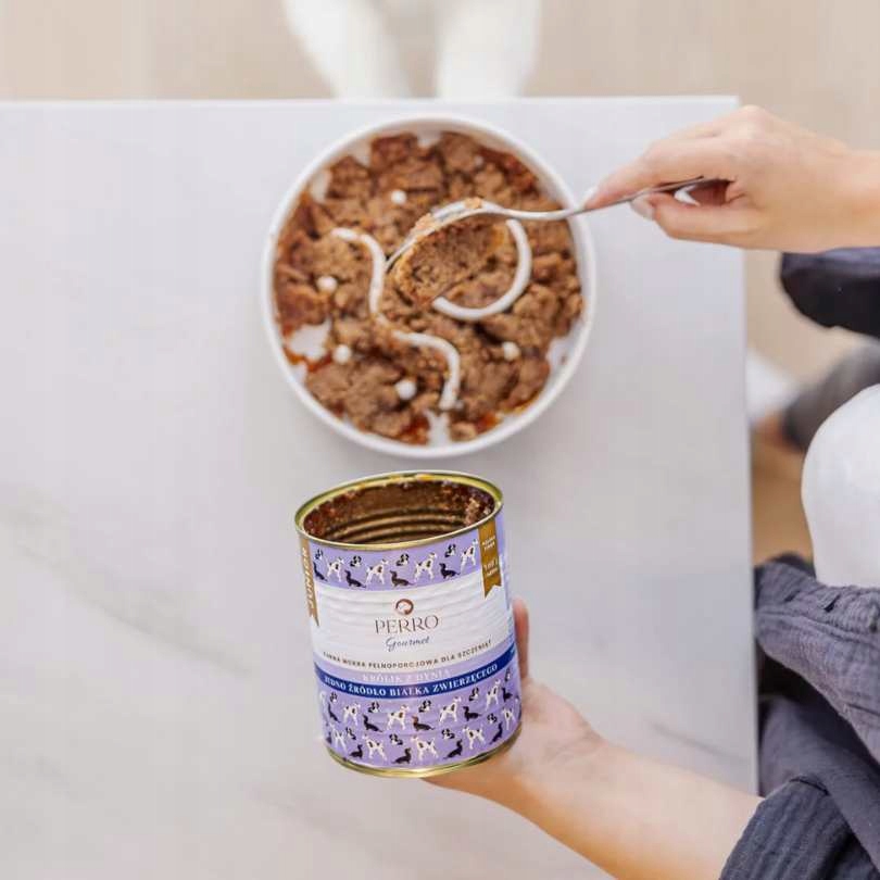 perro. mokra karma gourmet junior monobiałkowa  królik z dynią 400g