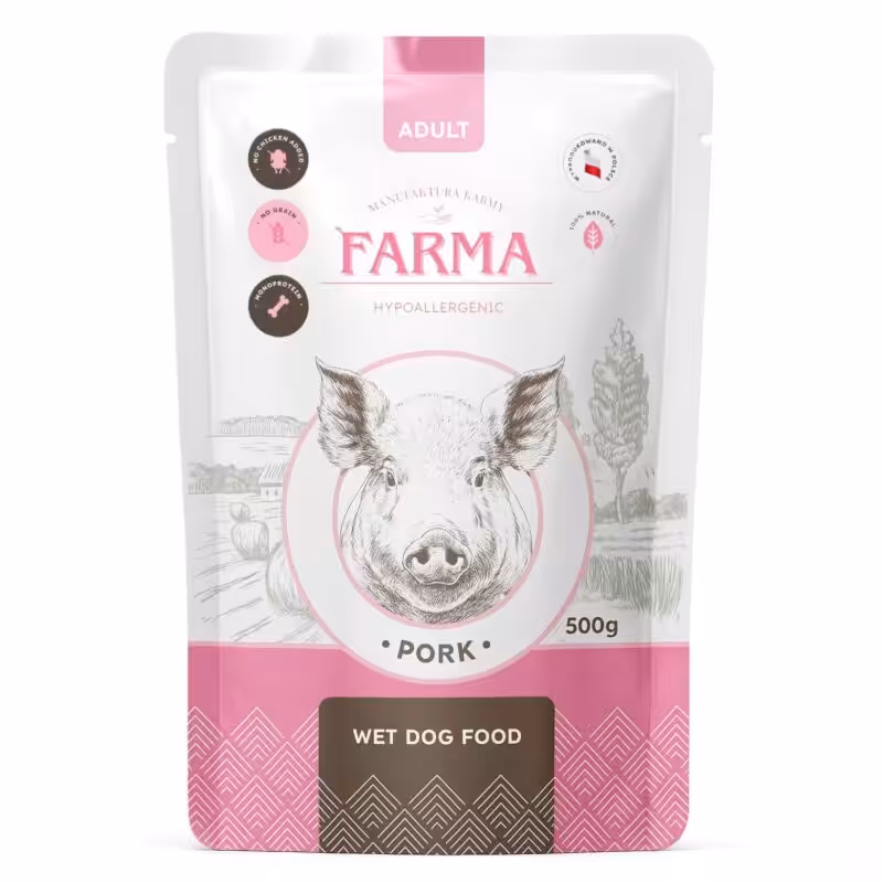 farma. saszetka premium light wieprzowina 500g