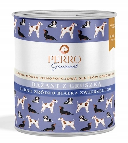 perro. mokra karma dla psa gourmet bażant z gruszką 800g