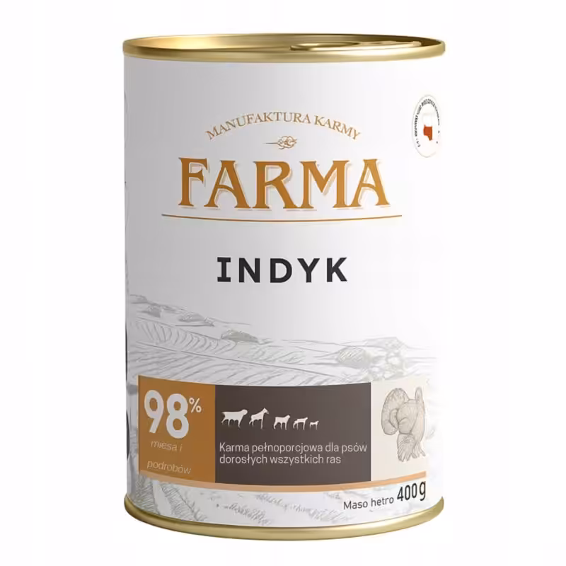 farma. karma mokra dla psa select indyk 400g