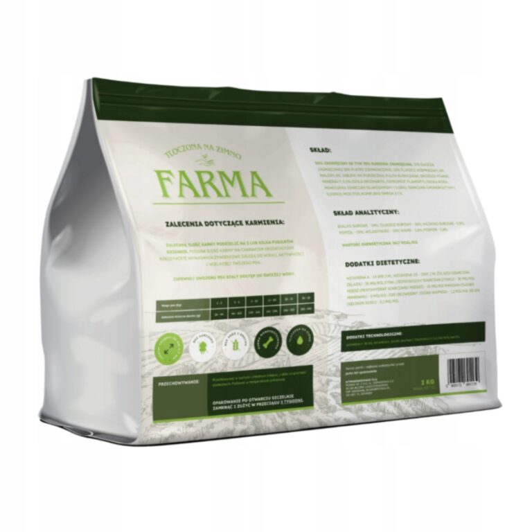farma sucha karma z jagnięcina hipoalergiczna tłoczona na zimno 2kg
