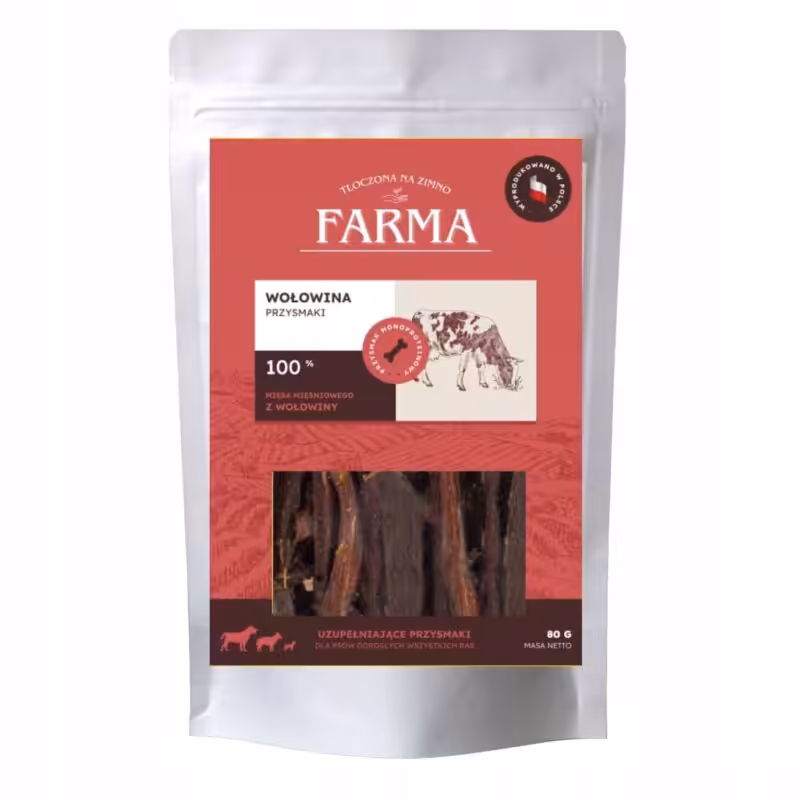 farma paski z wołowiny 80g