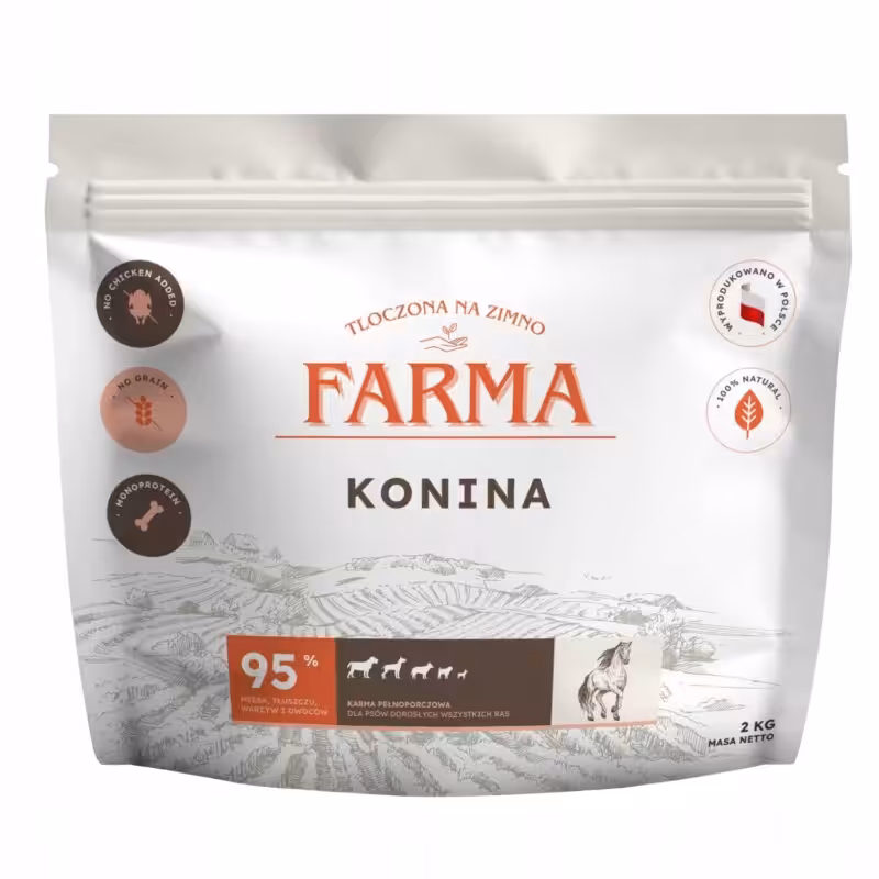 farma - konina hipoalergiczna tłoczona na zimno 2kg