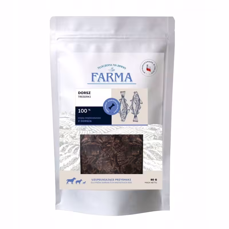 farma trenerki z dorsza 100%- suszone powietrzem
