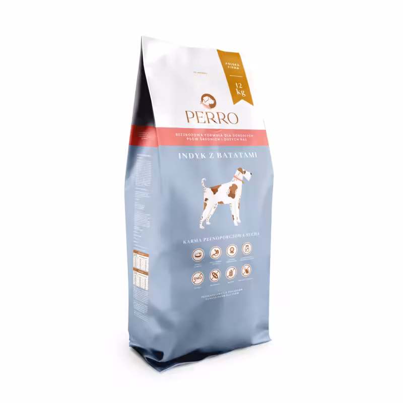 perro indyk z batatami 12 kg karma bezzbożowa dla psa średnie duże rasy