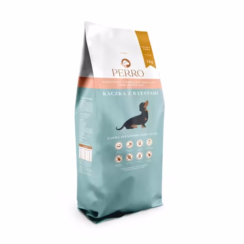 perro kaczka z batatami małe rasy sucha karma dla psów z alergią 3 kg