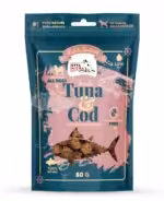 syta micha fish & seafood przysmaki dorsz z tuńczykiem dla psa 80g