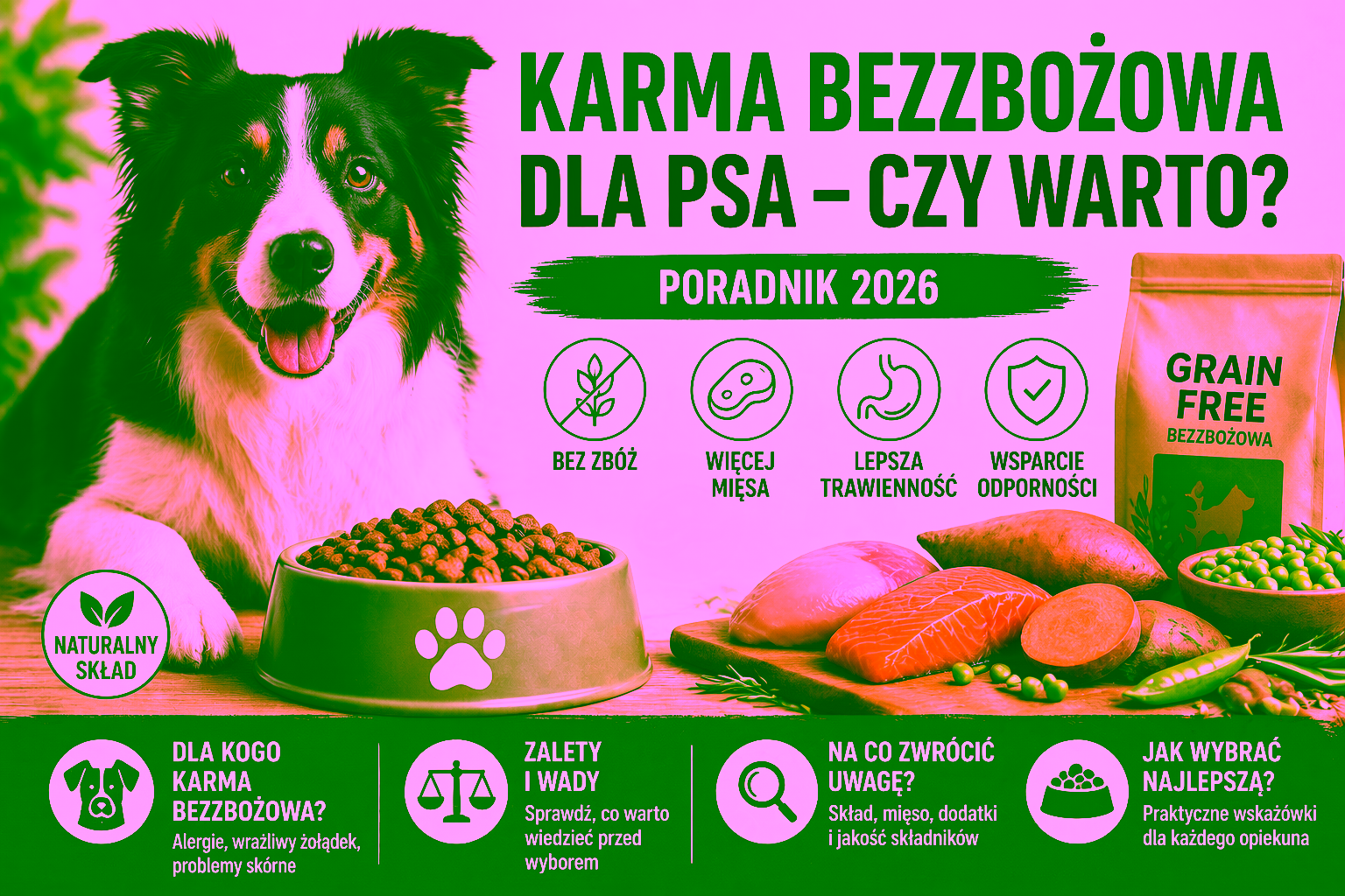 karma bezzbożowa dla psa – czy warto? [poradnik 2026]